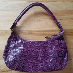 NY&Co Purple Embossed Shoulder Bag